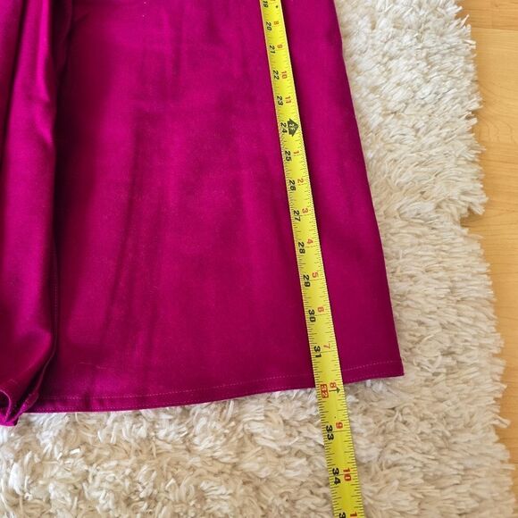 JOSEPHHO Womens 100% Wool Magenta Midi Skirt Size 10 Western Vintage - Picture 7 of 11
